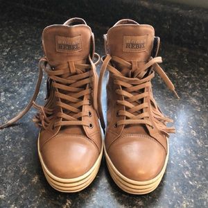 Hogan Rebel Leather High Top Sneakers 37.5